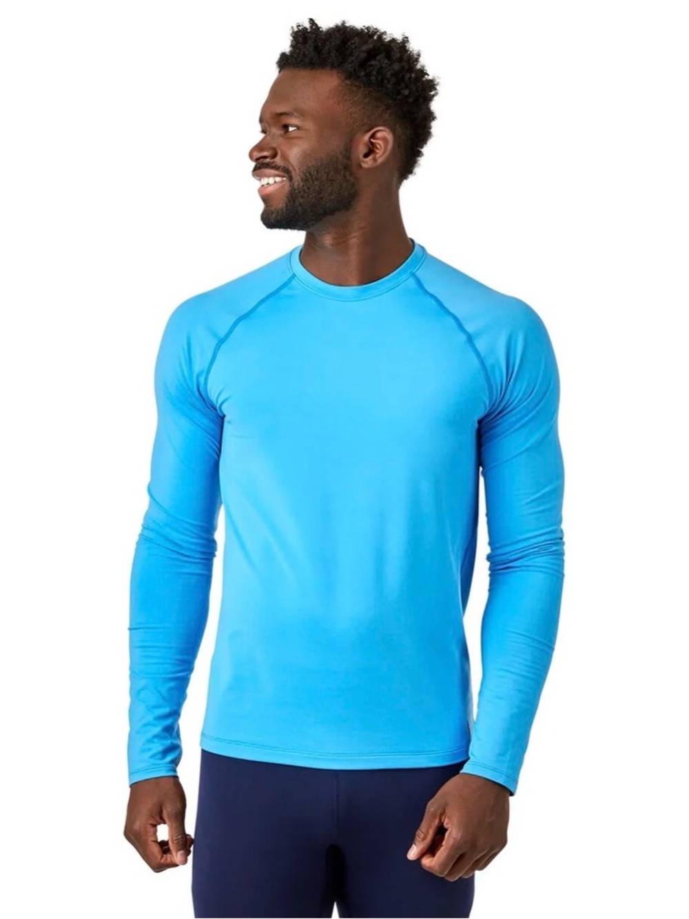 🔥 cotopaxi Base-Layer Mens L Ski Snow Snowboard Semi Fitted Cyan L/S Cold Gear